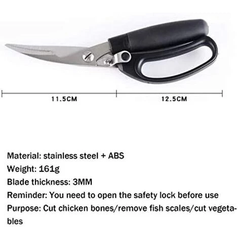 BF Hochleistungs-Küchenschere Professionelle Hühnerknochenschere/Edelstahlschere Küchenwerkzeuge Für Heimköche 4 BF Hochleistungs-Küchenschere Professionelle Hühnerknochenschere/Edelstahlschere Küchenwerkzeuge Für Heimköche – Bild 4