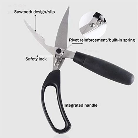 BF Hochleistungs-Küchenschere Professionelle Hühnerknochenschere/Edelstahlschere Küchenwerkzeuge Für Heimköche 5 BF Hochleistungs-Küchenschere Professionelle Hühnerknochenschere/Edelstahlschere Küchenwerkzeuge Für Heimköche – Bild 5