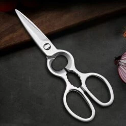 BF Küchenschere Multifunktionale Schere Multifunktionale Küchenschere Abnehmbare Edelstahlklinge Eingebauter Korkenzieher Und Nussknacker Perfekt Zum Schneiden Von Fleisch -Angebote Schneidwerkzeug Store 64180436 5