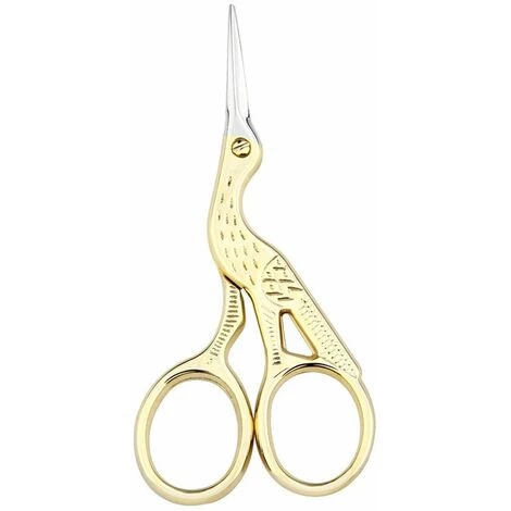 ILOVEMILAN Stickschere, Scharfe Storchschere Aus Edelstahl Zum Nähen, Basteln, Kunstarbeiten, Einfädeln, Handarbeiten – DIY-Werkzeuge Schneiderschere, Kleine Schere – 2 Stück (3,6 Zoll, Gold) 2 ILOVEMILAN Stickschere, Scharfe Storchschere Aus Edelstahl Zum Nähen, Basteln, Kunstarbeiten, Einfädeln, Handarbeiten – DIY-Werkzeuge Schneiderschere, Kleine Schere – 2 Stück (3,6 Zoll, Gold) – Bild 2