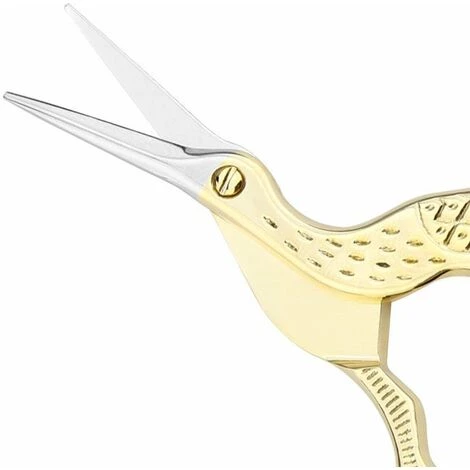 ILOVEMILAN Stickschere, Scharfe Storchschere Aus Edelstahl Zum Nähen, Basteln, Kunstarbeiten, Einfädeln, Handarbeiten – DIY-Werkzeuge Schneiderschere, Kleine Schere – 2 Stück (3,6 Zoll, Gold) 3 ILOVEMILAN Stickschere, Scharfe Storchschere Aus Edelstahl Zum Nähen, Basteln, Kunstarbeiten, Einfädeln, Handarbeiten – DIY-Werkzeuge Schneiderschere, Kleine Schere – 2 Stück (3,6 Zoll, Gold) – Bild 3