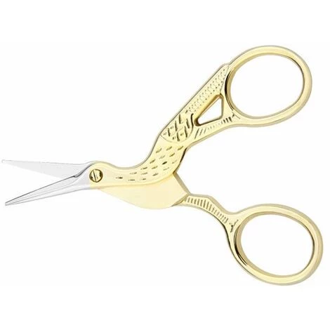 ILOVEMILAN Stickschere, Scharfe Storchschere Aus Edelstahl Zum Nähen, Basteln, Kunstarbeiten, Einfädeln, Handarbeiten – DIY-Werkzeuge Schneiderschere, Kleine Schere – 2 Stück (3,6 Zoll, Gold) 4 ILOVEMILAN Stickschere, Scharfe Storchschere Aus Edelstahl Zum Nähen, Basteln, Kunstarbeiten, Einfädeln, Handarbeiten – DIY-Werkzeuge Schneiderschere, Kleine Schere – 2 Stück (3,6 Zoll, Gold) – Bild 4