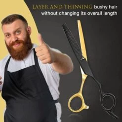 ILOVEMILAN 15,2 Cm Haarschere, Professionelle Blending-Schere, Japanische Edelstahl-Texturierungsschere, Salon-Heimschere Für Männer Und Frauen -Angebote Schneidwerkzeug Store 64492357 3