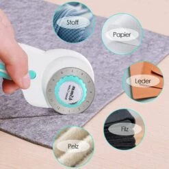 FEMOR A2 Schneidematte Set, Inkl. Rollschneider, 5 Ersatzklinge, Stoffklammer, Stecknadeln, Patchwork-Lineal, Nähzubehör Für DIY Handarbeit -Angebote Schneidwerkzeug Store 64513014 3