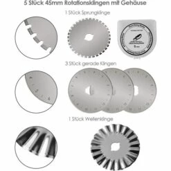 FEMOR A2 Schneidematte Set, Inkl. Rollschneider, 5 Ersatzklinge, Stoffklammer, Stecknadeln, Patchwork-Lineal, Nähzubehör Für DIY Handarbeit -Angebote Schneidwerkzeug Store 64513014 4