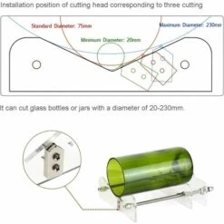 MINKUROW Professioneller Glasflaschenschneider, Wein, Bier, Glasflaschenschneider Für Verschiedene Größen Und Formen, Acryl- Und Metallmaterial (Blau) 8 MINKUROW Professioneller Glasflaschenschneider, Wein, Bier, Glasflaschenschneider Für Verschiedene Größen Und Formen, Acryl- Und Metallmaterial (Blau) -Angebote Schneidwerkzeug Store 64523306 4