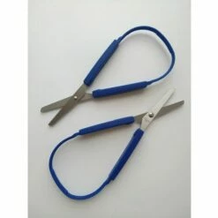 MINKUROW Kinderschlaufenschere Geeignete Leicht Zu öffnende Schere Für Besondere Bedürfnisse Sicherheitsrunde Offene Griffe, Blau -Angebote Schneidwerkzeug Store 64528768 4