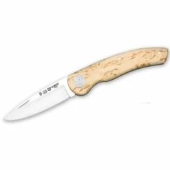 Messer Kletterer 402 Miguel Nieto 17,5 Cm, Mit Stahlklinge 7,5 Cm Und Mango Natur Birkenholz Lockenstab Mit Edelstahlniet