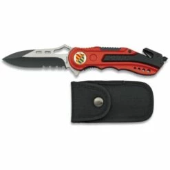 MARTINEZ ALBAINOX Messer Albainox Sicherheitshinweis Mango Aluminium 8,1 Cm Klinge Aus Edelstahl Inkl. Meißel, Glasbrecherspitze, Clip Und Tasche 19495gr1009