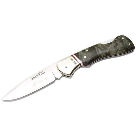 ELECTROPOLIS Luxusmesser Muela BX 60 Jahre BX-8.TH, Amerikanische Ahornwurzelholzcaches, Alpaka-Ferrule, MOVA 8 Cm Klinge + Mehrzweck-Geschenkkarte 1 ELECTROPOLIS Luxusmesser Muela BX 60 Jahre BX-8.TH, Amerikanische Ahornwurzelholzcaches, Alpaka-Ferrule, MOVA 8 Cm Klinge + Mehrzweck-Geschenkkarte