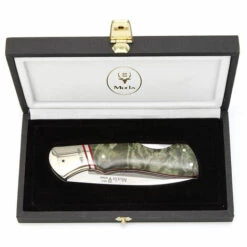 ELECTROPOLIS Luxusmesser Muela BX 60 Jahre BX-8.TH, Amerikanische Ahornwurzelholzcaches, Alpaka-Ferrule, MOVA 8 Cm Klinge + Mehrzweck-Geschenkkarte 7 ELECTROPOLIS Luxusmesser Muela BX 60 Jahre BX-8.TH, Amerikanische Ahornwurzelholzcaches, Alpaka-Ferrule, MOVA 8 Cm Klinge + Mehrzweck-Geschenkkarte -Angebote Schneidwerkzeug Store 64717143 4