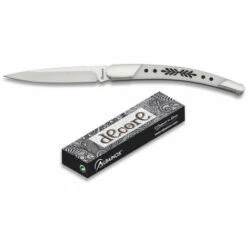 MARTINEZ ALBAINOX Messer Dekoriert Albainox Farbe Weiß, Klinge 8,5 Cm Edelstahl, Mango PVC, Stahlzwinge, Farbkasten, 19787