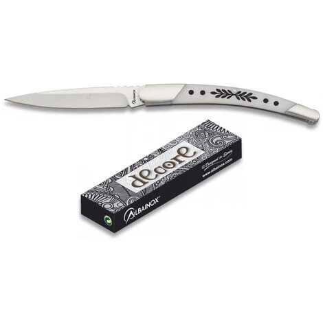 MARTINEZ ALBAINOX Messer Dekoriert Albainox Farbe Weiß, Klinge 8,5 Cm Edelstahl, Mango PVC, Stahlzwinge, Farbkasten, 19787 1 MARTINEZ ALBAINOX Messer Dekoriert Albainox Farbe Weiß, Klinge 8,5 Cm Edelstahl, Mango PVC, Stahlzwinge, Farbkasten, 19787