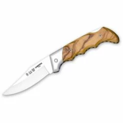 Camperamesser 071 Miguel Nieto Von 18 Cm, Mit Stahlklinge Von 8 Cm Und Mango Aus Hartchrom Und Natürlichem Olivenholz.