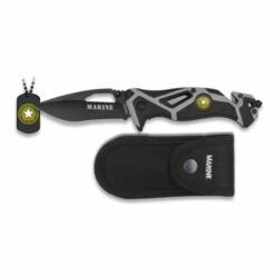 MARTINEZ ALBAINOX Marine Albainox Taktisches Messer, Klinge Aus 8,4 Cm Rostfreiem Stahl, Mango Aluminium, FOS-Öffnung