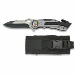 MARTINEZ ALBAINOX Albainox-Messer, Mango Aluminium, 6,5 Cm Lange Klinge Aus Rostfreiem Stahl, Glasbrecherspitze, Logo