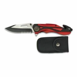 MARTINEZ ALBAINOX Albainox Tactical Assist Knife, Mango Aluminium, 8,3 Cm Klinge, Mit Clip, Nylonscheide, 18331AGR1002