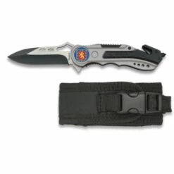 MARTINEZ ALBAINOX Albainox-Messer, Mango Aluminium, Klinge Aus 6,5 Cm Rostfreiem Stahl, Glasbrecherspitze, IPU-Logo