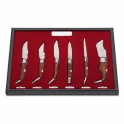 MARTINEZ ALBAINOX Tabellarische Sammlung Von Taschenmessern Nr. 1 M. Roja Martínez Albainox Enthält Rote Ausdauerrasierer Und Gravurplatte 01214