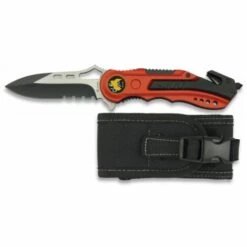 MARTINEZ ALBAINOX Taschenmesser Albainox Security Geo Mango Aluminium 8,1 Cm Klinge Aus Edelstahl Inkl. Schneidwerkzeug, Glasbrecherspitze, Clip Und Tasche 19495gr1014