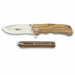 Assistierter Rasierer Martinez Albainox Mit Fos-Öffnungssystem, Mango Aus Holz Und 9 Cm Edelstahlklinge In 18013-A Farbkasten.