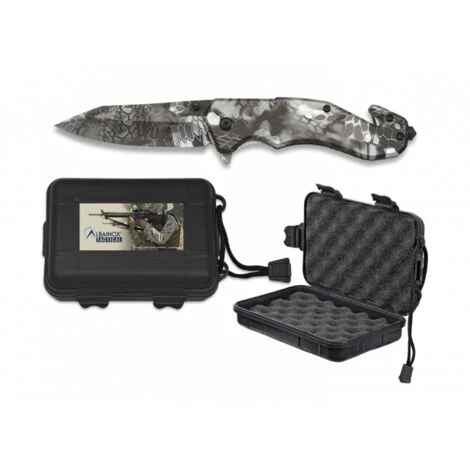 MARTINEZ ALBAINOX Taktisches Messer Albainox Phyton, Klinge Aus 8,5 Cm Rostfreiem Stahl, Mango ABS, Mit ABS-Etui 1 MARTINEZ ALBAINOX Taktisches Messer Albainox Phyton, Klinge Aus 8,5 Cm Rostfreiem Stahl, Mango ABS, Mit ABS-Etui