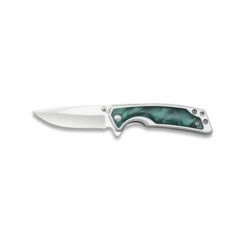 MARTINEZ ALBAINOX Messer Albainox Grün, Klinge Aus Rostfreiem Stahl 6,5 Cm, Mango Perlmuttimitat-Stahl