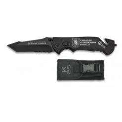 Messer K25 Tactical, Mango Aluminium, Klinge Aus 9 Cm Rostfreiem Stahl, Titanbeschichtet, In Nylonscheide