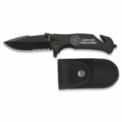 MARTINEZ ALBAINOX Taktisches Messer Albainox GEO, Mango Aluminium, Klinge Aus Rostfreiem Stahl Mit 8,3 Cm Säge
