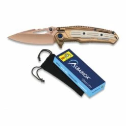 MARTINEZ ALBAINOX Albainox-Messer, Klinge Aus 8,6 Cm Rostfreiem Stahl, Mango Stahl Und G10, Samtscheide