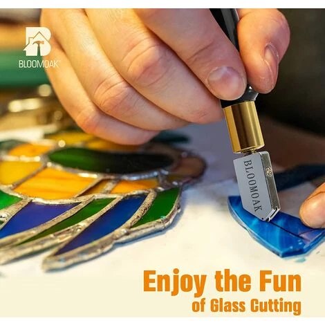 HEGUYEY Wolframkarbid-Wolframlegierungs-Griff-Glasschneider-Werkzeug Mit Selbstölendem Schneider Für Dicke Und Glasmosaikfliesen 5 HEGUYEY Wolframkarbid-Wolframlegierungs-Griff-Glasschneider-Werkzeug Mit Selbstölendem Schneider Für Dicke Und Glasmosaikfliesen – Bild 5