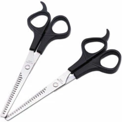 HEGUYEY Stück Friseur Effilierschere, Professionelle Salon Zahn Effilierschere Mit Hochwertigem Edelstahl Schaft ABS Griff