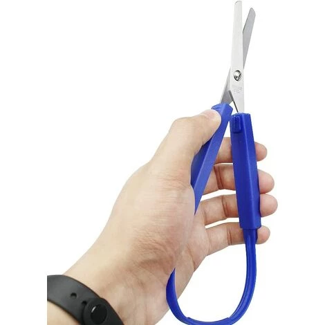 HEGUYEY 3 Stück Farbige Schlaufenscheren, Selbstöffnende Sicherheitsschere, Leicht Zu Greifende Kinderschere Für Besondere Bedürfnisse, Sicherheitsgriffe Mit Runder Spitze, 3 Farben 2 HEGUYEY 3 Stück Farbige Schlaufenscheren, Selbstöffnende Sicherheitsschere, Leicht Zu Greifende Kinderschere Für Besondere Bedürfnisse, Sicherheitsgriffe Mit Runder Spitze, 3 Farben – Bild 2