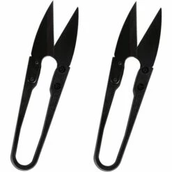 HEGUYEY Zweiteilige Multifunktionale Schneiderschere In U-Form, Hochwertige Kreuzstich-Fadenkopfschere Für Den Haushalt, Kleine Nähschere, Mini-Federschere, Sehr Gut Geeignet Für Bastelarbeiten