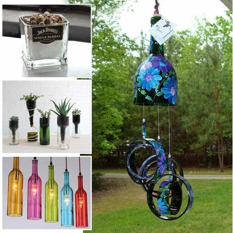 LIFCAUSAL 19PC Glasflasche Upgrade Version Quadratisch Und Rund Wein Bier Glas Skulpturen Cutter Für DIY Glasschneidemaschine Metall Pad Flaschenhalter 2 LIFCAUSAL 19PC Glasflasche Upgrade Version Quadratisch Und Rund Wein Bier Glas Skulpturen Cutter Für DIY Glasschneidemaschine Metall Pad Flaschenhalter – Bild 2