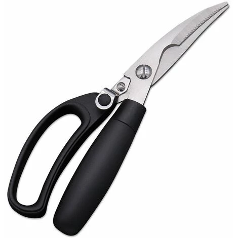 PERLE RARE Geflügelschere, Geflügelschere Mit Scharfen Klingen Aus Gehärtetem Edelstahl Und Kunststoffgriffen, Küchenschere Für Präzises Und Komfortables Schneiden, Knochenschere 1 PERLE RARE Geflügelschere, Geflügelschere Mit Scharfen Klingen Aus Gehärtetem Edelstahl Und Kunststoffgriffen, Küchenschere Für Präzises Und Komfortables Schneiden, Knochenschere