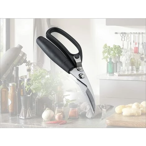 PERLE RARE Geflügelschere, Geflügelschere Mit Scharfen Klingen Aus Gehärtetem Edelstahl Und Kunststoffgriffen, Küchenschere Für Präzises Und Komfortables Schneiden, Knochenschere 4 PERLE RARE Geflügelschere, Geflügelschere Mit Scharfen Klingen Aus Gehärtetem Edelstahl Und Kunststoffgriffen, Küchenschere Für Präzises Und Komfortables Schneiden, Knochenschere – Bild 4