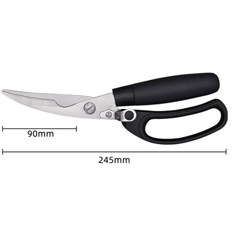 PERLE RARE Geflügelschere, Geflügelschere Mit Scharfen Klingen Aus Gehärtetem Edelstahl Und Kunststoffgriffen, Küchenschere Für Präzises Und Komfortables Schneiden, Knochenschere 5 PERLE RARE Geflügelschere, Geflügelschere Mit Scharfen Klingen Aus Gehärtetem Edelstahl Und Kunststoffgriffen, Küchenschere Für Präzises Und Komfortables Schneiden, Knochenschere – Bild 5