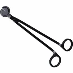 PERLE RARE Kerzendochtschneider, Kerzendochtschneider, Edelstahl Poliert, Holzdocht, Öllampe, Kerzenzubehör, Schneideschere (Schwarz)