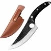 HEGUYEY Fleischermesser Schwarz Geschmiedete Ausbeinmesser Mit Scheide Japanisches Fleischfilet