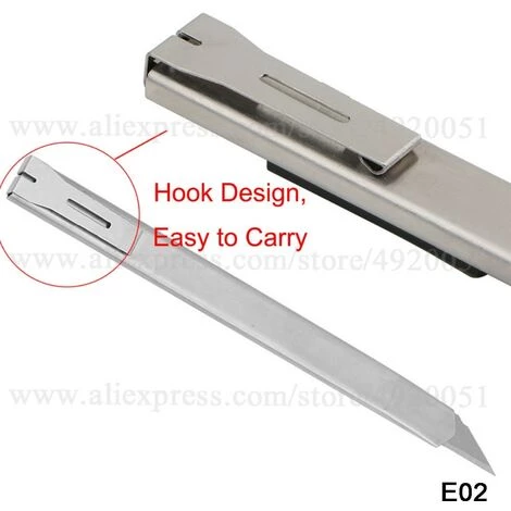 FUIENKO Auto Aufkleber Wrapping Film Schneiden Messer Edelstahl Silber Kunst Messer Klingen Schreibwaren Schule Werkzeuge Papier Cutter 2E02 + 2E03 3 FUIENKO Auto Aufkleber Wrapping Film Schneiden Messer Edelstahl Silber Kunst Messer Klingen Schreibwaren Schule Werkzeuge Papier Cutter 2E02 + 2E03 – Bild 3
