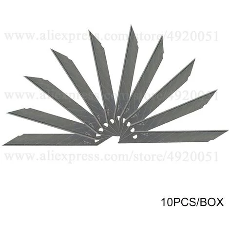 FUIENKO 50 Stücke Büro Liefert Utility Messer Refill Klingen Legierung Stahl Austauschbare Schneiden Klinge Für Utility Messer Papier Film Cutter 5E03 5 FUIENKO 50 Stücke Büro Liefert Utility Messer Refill Klingen Legierung Stahl Austauschbare Schneiden Klinge Für Utility Messer Papier Film Cutter 5E03 – Bild 5