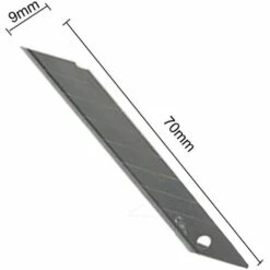 Fuienko 1 Stück Kunst Messer 20 Stücke Trimmer Skulptur Klingen Utility Snap-Off Cutter 0,4*9*70mm Spitze Allgemeine Zweck Auto Wrap Cut-Tool K25 -Angebote Schneidwerkzeug Store 65282034 4