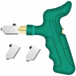 ASUPERMALL Handglasmesser-Set Glasschneider + Zwei Ersatzbits