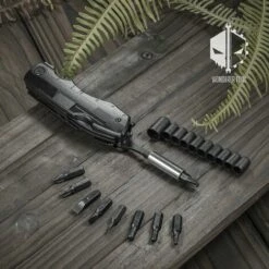 LIFCAUSAL Vatertagsgeschenke Für Papa Von Tochter Sohn Multitool Campingmesser Taschenmesser Multitool Klappmesser Mit Zange Schraubendreher Flaschenöffner Perfekt Für Camping Angeln Wandern Abenteuer (Schwarz) -Angebote Schneidwerkzeug Store 65754096 3