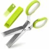 Kueatily 5-Klingen-Schere Küchen-Mehrzweck-Schneideschere Zerkleinerungsschere