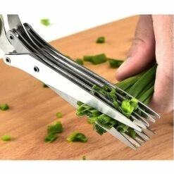 Kueatily 5-Klingen-Schere Küchen-Mehrzweck-Schneideschere Zerkleinerungsschere -Angebote Schneidwerkzeug Store 65886702 5