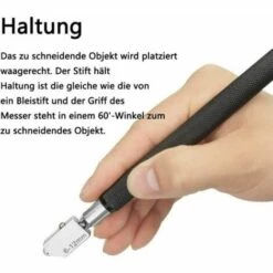 Kueatily Glasschneider, Hartmetall-Glasschneider, Professionelles Wolframkarbid, Silber-Glasschneider, Glasschneider, Flaschenschneider, Glasschneider Für 2-20 Mm -Angebote Schneidwerkzeug Store 65887560 3