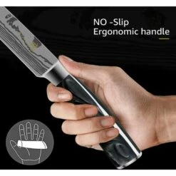 Kueatily Allzweckmesser Profi Allzweckmesser Küchenmesser Deutscher Edelstahl, Extrem Scharf, Multifunktional Für Gemüse, Fleisch In Gastronomie Und Haushalt