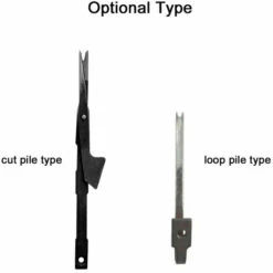 HAPPYSHOPPING Schwarzer Stahl Schnittflorklinge Und Schlingenflorklinge Für Elektrische Handteppich-Tuftingmaschinen Ersatzklinge Für Tuftinggerät, Silberner Schnittflor - Silberner Schnittflor -Angebote Schneidwerkzeug Store 65917185 5
